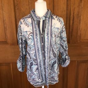 Cino Crinkle Cotton Button Front Shirt